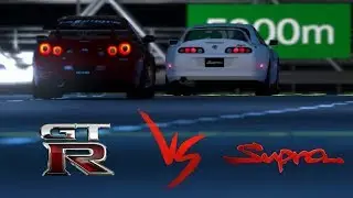 Skyline GT-R Nismo '99 vs Supra RZ '97 - Drag Race - Gran Turismo 6
