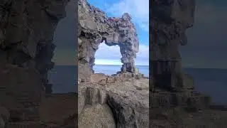 Hidden Iceland. Basalt Cliff Arches of Thorlaksh&ouml;fn.