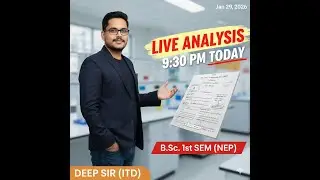 paper analysis of B.sc. chemistry first sem code B020101T by deep sir