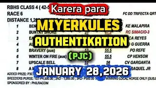 Karera Tips at Giya ni Mr. UKOL | January 28, 2026 | RBHS | PJC