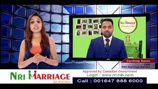 Nri Marriage Bureau special interview on Fastway news. www.nrimb.com 6478886000