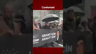 &Ouml;zg&uuml;r &Ccedil;elik, CHP Şişli İl&ccedil;e Teşkilatı ile birlikte Hrant Dink i&ccedil;in d&uuml;zenlenen anma t&ouml;renine y&uuml;r&uuml;yor