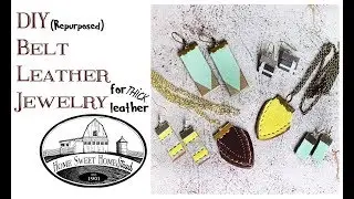 DIY Belt Leather Jewelry