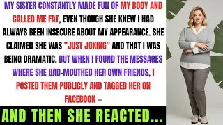 My Sister Constantly Made Fun Of My Body And Called Me Fat, Saying She Was &ldquo;Just Joking&rdquo; But When I&hellip;