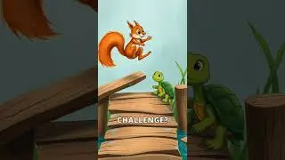 Squirrel and Turtle Friendship. #music #piano #kidstory