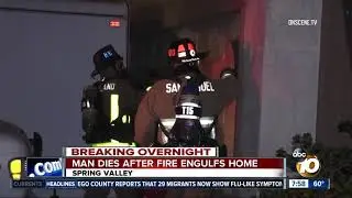 Man dies after Spring Valley house fire
