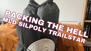 MLD silpoly Trailstar with innernet and HELL pack packing | Cheddar part 2