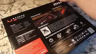 Unboxing | MSI AMD VEGA 56 Video Card 8GB GPU | review of features