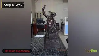 Life size antique bronze self made man statue for sale from China foundry for table decor