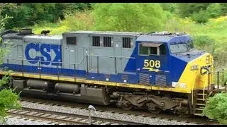 Single GE AC44CW Pulling CSX Q217-06 Through Thomas