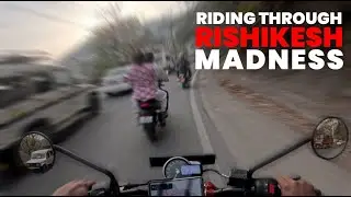 Riding Triumph Speed T4 through Busy Streets of Tapovan, Rishikesh | POV Ride Experience