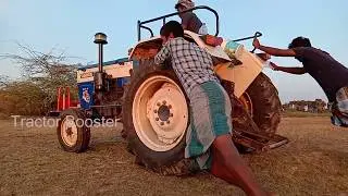 Mahindra 475DI Pulling Swaraj 744FE For Starting Trouble, Swaraj stunt | TRACTOR BOOSTER