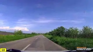 Driving in Serbia. Road 18: Zrenjanin - Vršac  (Timelapse 4x)