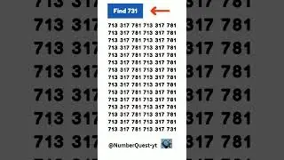 Only Geniuses Can Spot the Odd Number Out! 👀🔥   1053