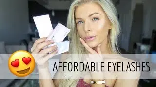 FAVORITE FALSE EYELASHES || Affordable || Hallie Anne