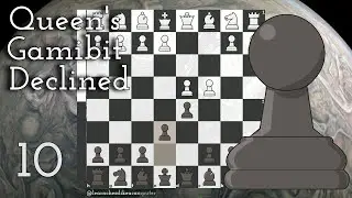 QUEEN'S GAMBIT DECLINED chess opening 10 games continuous black pov