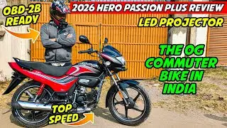 2026 Hero Passion Plus Review || Led Projector Headlamp & Mileage Test - Best Commuter 🔥