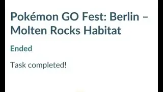 Berlin GO FEST TASK REWARDS AND POK&Eacute;MON ENCOUNTER In Pok&eacute;mon GO #shorts