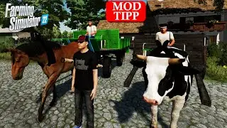 Starkes Pferde- Ochsengespann f&uuml;r Farming Simulator 22 - Entdecke die M&ouml;glichkeiten! LS22 Mod Tipp