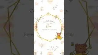 The Cutest 1st Birthday Invitation is Here! 🐝#birthdayinvitation  #1stbirthday  #invitationvideo