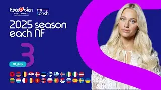 Eurovision 2025 | My top 3 of each national final (February 14th)