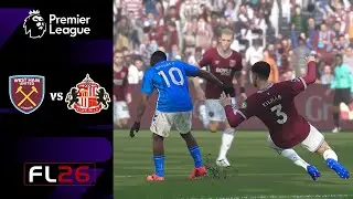 FL 26 | Premier League 25/26 | West Ham vs Sunderland | Realistic MODs | Full Match | Gameplay | PC
