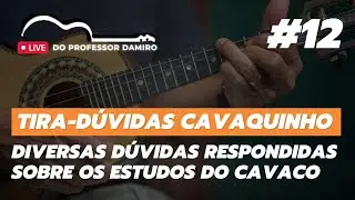 Live Tira-D&uacute;vidas #12 Sobre o Estudo do Cavaquinho - Professor Damiro