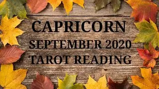 CAPRICORN - Stay Focused On Your Goals - September 2020 Tarot Reading