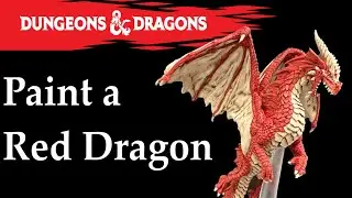Paint a Red Dragon from D&D