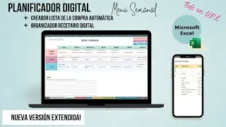 Planificador Men&uacute; Semanal y generador de la lista de la compra automatizado