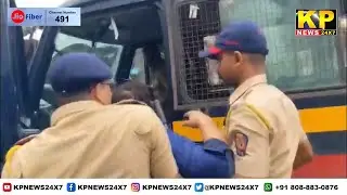Marathi vsNon Marathi Activists took to the streets due to language dispute Police handled the front