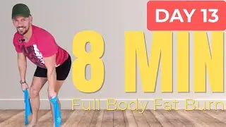 8 Minute Workout Full Body Fat Burn &ndash; Dumbbells or Bands