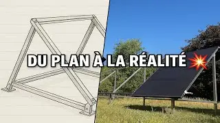 Conception et fabrication DIY d’un support pour panneaux solaires au sol