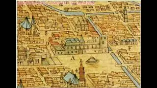 Mapa de la Plaza Mayor en 1628.