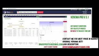 VENEMA PRO V3.1 NEW , binary bot pro 2020 free download, no loss no martingale 100 win, money bomb