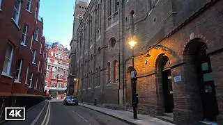 London Early Morning Walking Tour | Victoria Station to Buckingham Palace | Winter 7AM | 4K HDR