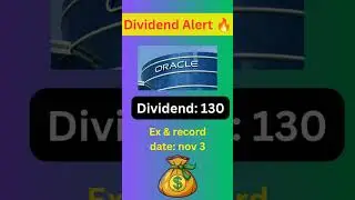 Oracle financial services software dividend announced | interim dividend 2025-26 | #investingcrows