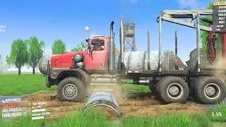 New Obstacle Challenge | Driver Skills Test | Modded Truck | Spintires: Mudrunner | Daily Game 15