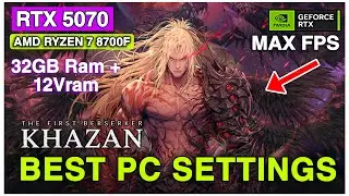 The First Berserker: Khazan High Settings RTX 5070 - 90 FPS 4K Performance!