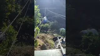 Transporting goods by ropeway &ndash; no oil or electricity required