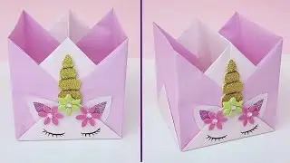 How to Make Pen Stand || Origami Pen Holder || Paper Pencil Holder || Hexagonal Pen Holder