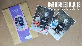 Paper embroidery kit tutorial: Mireille
