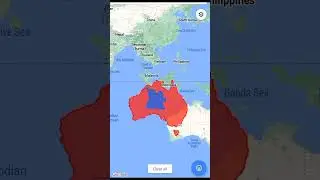 Angola Vs Australia land area size comparison #shorts #mapping #geography #comparison