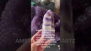 Do you like chevron amethyst? #amethyst #crystalsdotcom #crystals #crystalsoftiktok