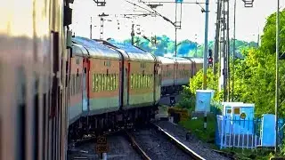 DIVERGING the GT route and Arrival at KAZIPET Jn. | SBC Rajdhani | Indian Railways