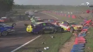 V8 Supercars 2013 - First Lap Crash (Race 3, Hidden Valley)