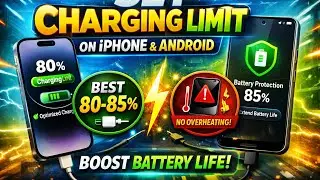 How to Set Battery Charging Limit on iPhone & Android | Increase Battery Health 🔋