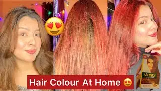 STREAX RED HAIR COLOUR AT HOME | Wow Results 😍 | At Just 99 Rs 😍