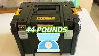 Обзор ящика для инструментов DEWALT TSTAK, очень большой размер, съемный лоток для удобного досту...