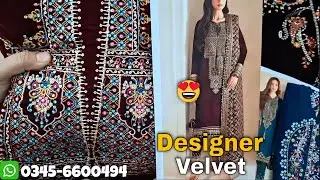 Wholesale Price | Designer Velvet | 3 Piece | Original Micro 9000 #anayaglamourstore